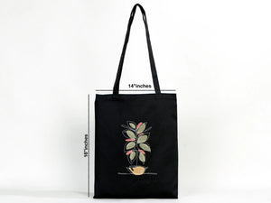 Custom Halloween Tote Bags – Personalized Black Cotton Trick - or - Treat 12 Designs - Pamusan.com