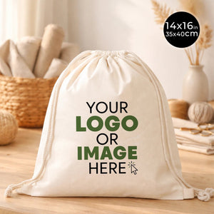 Custom Laminated Cotton Drawstring Backpack 14×16 in (35×40 cm) – 4 oz - Pamusan.com
