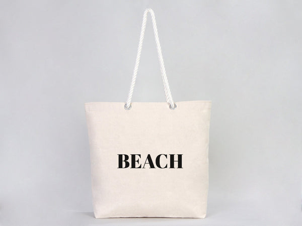 Custom Large Canvas Tote Bag with Logo & Zippered Pocket – 19"x16"x4" - Pamusan.com