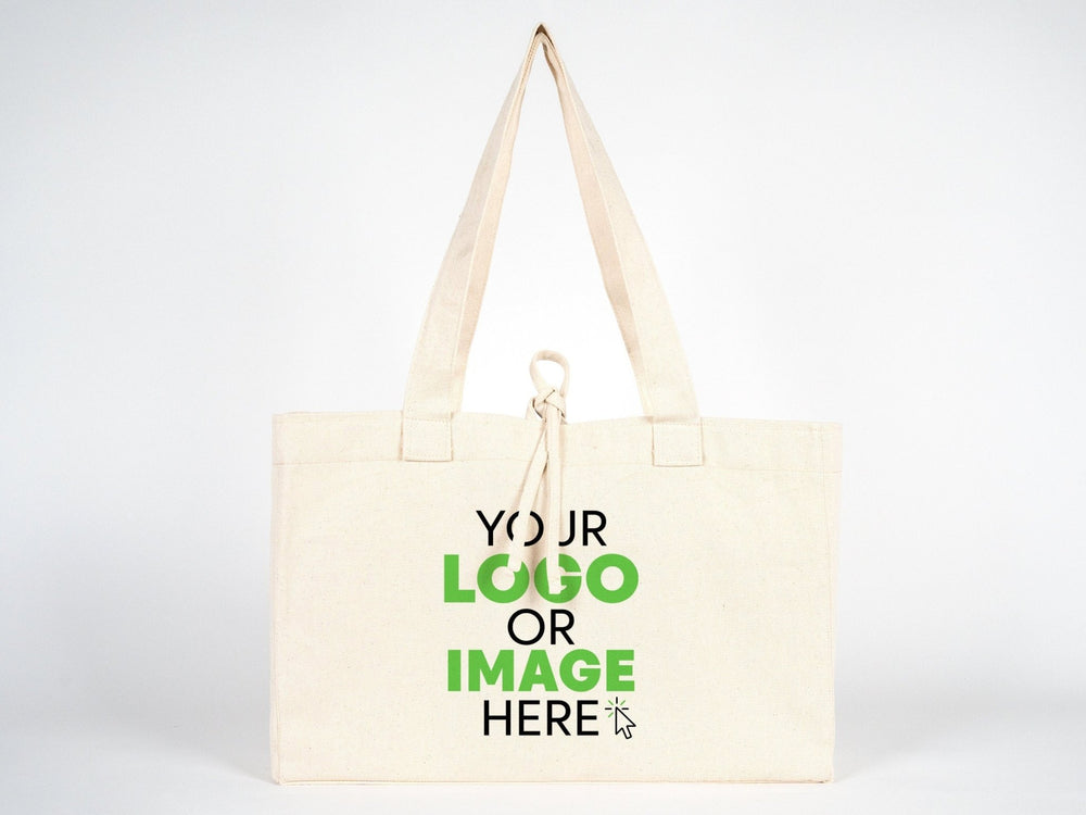 Custom Large Canvas Tote Bags – 18"W x 14"H x 4"L Personalized Cotton Bags With Logo - Pamusan.com