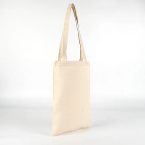 Custom Long Handle Tote Bag 10"x14" With Logo – Mini Printed, 6 oz Gabardine Fabric - Pamusan.com