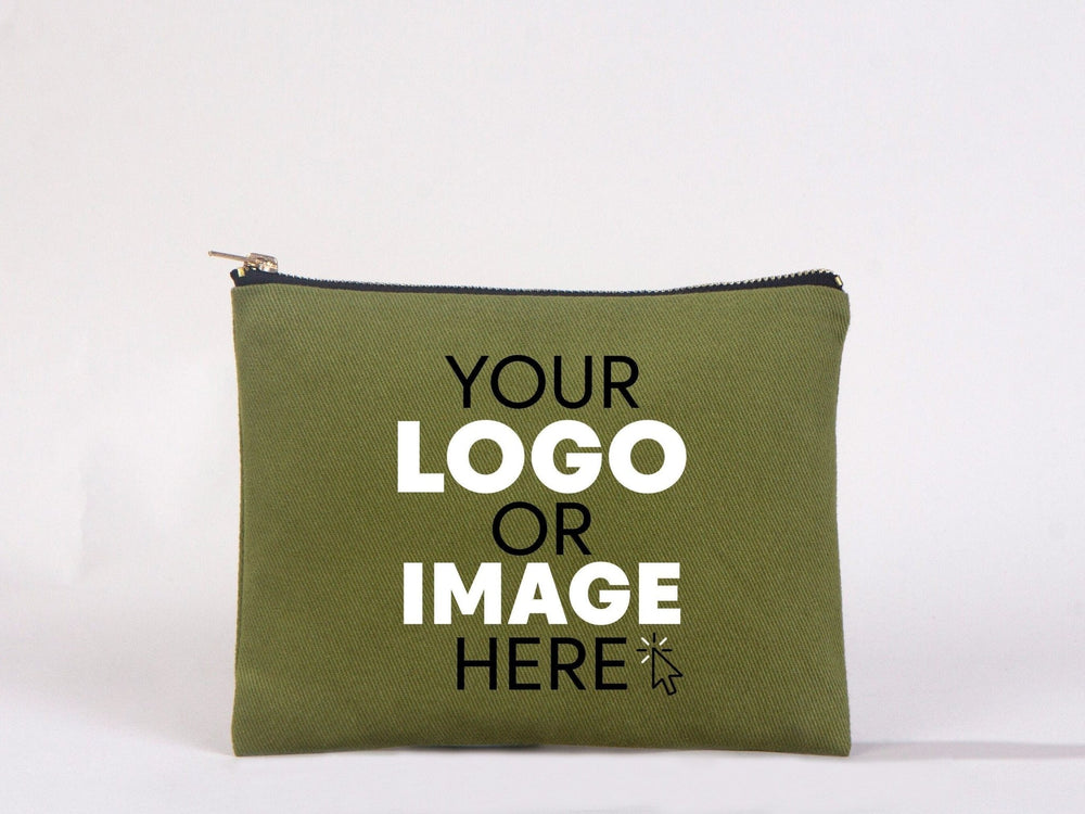 Custom Printed Colorful Makeup Bag - 8"W x 6"H Cosmetic Clutch Bag, Bridesmaid Cosmetic Bag - Pamusan.com