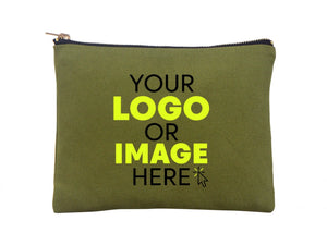 Custom Printed Colorful Makeup Bag - 8"W x 6"H Cosmetic Clutch Bag, Bridesmaid Cosmetic Bag - Pamusan.com