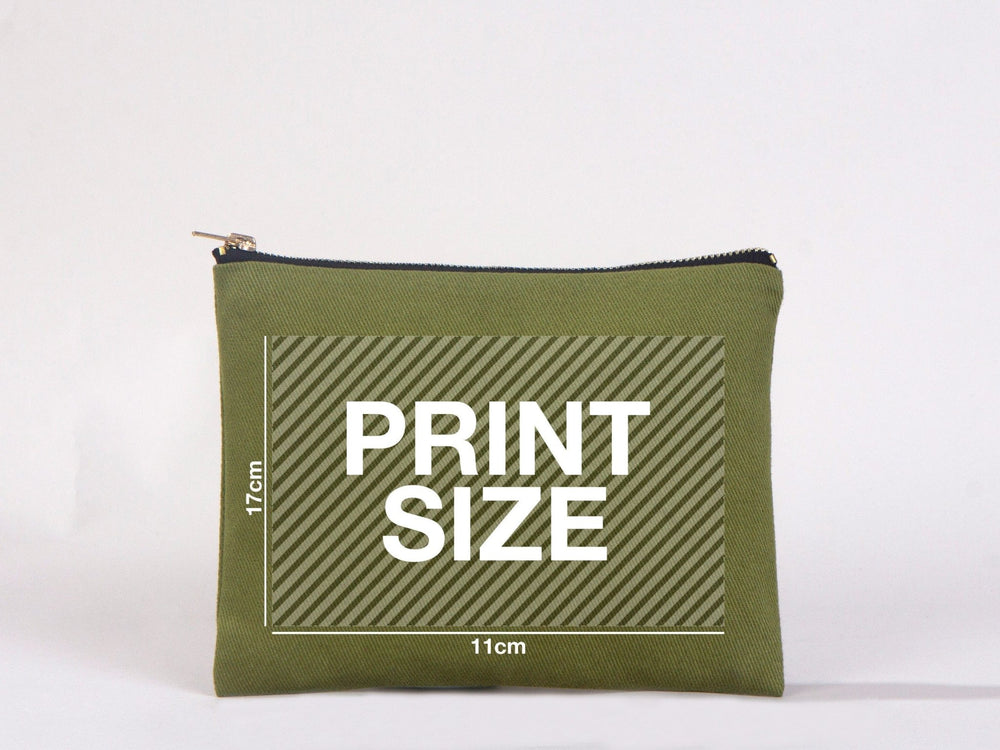 Custom Printed Colorful Makeup Bag - 8"W x 6"H Cosmetic Clutch Bag, Bridesmaid Cosmetic Bag - Pamusan.com