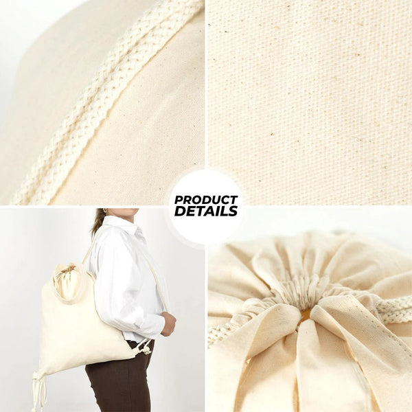 Custom Printed Cotton Drawstring Backpack 14×16 in (35×40 cm), 4 oz – Eco - Friendly Bag - Pamusan.com