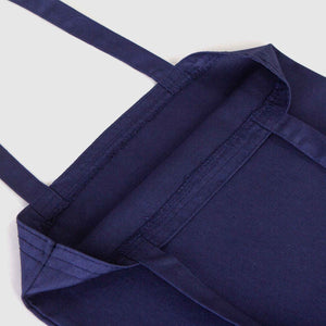 Custom Printed Cotton Tote Bag – Navy Blue – 14" × 16" (35 × 40 cm) – 6 oz - Pamusan.com