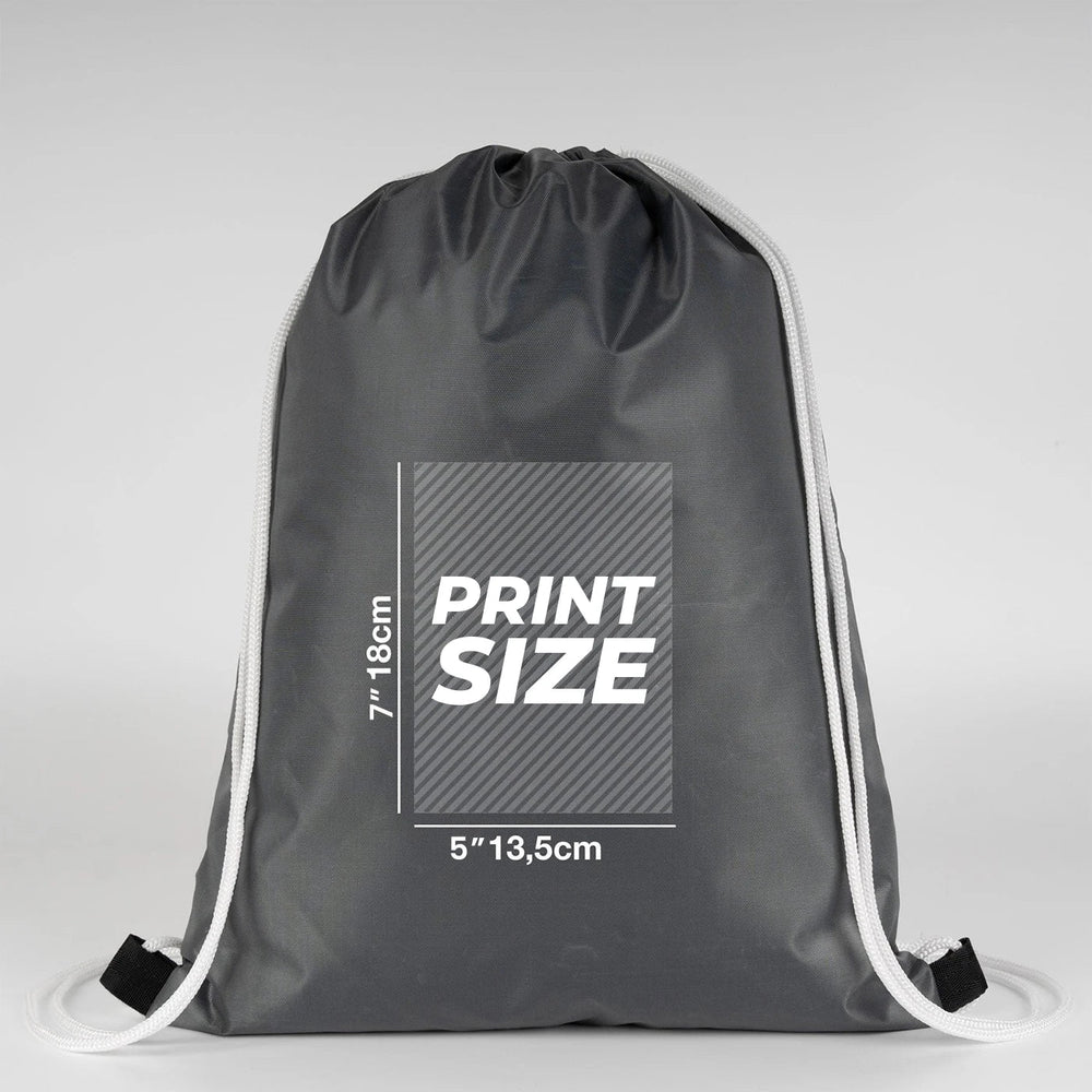 Custom Printed Impertex Drawstring Backpack 13×18 in (32×45 cm) – Anthracite - Pamusan.com