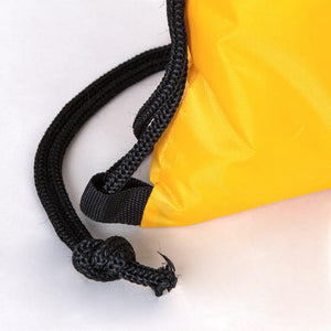 Custom Printed Impertex Drawstring Backpack 13×18 in (32×45 cm) – Yellow - Pamusan.com