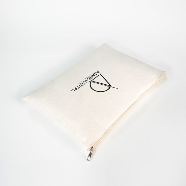 Custom Sublimation Printed Laminated Cotton Clutch Pouch – 12" × 8" (30 × 21 cm) - Pamusan.com