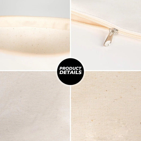 Custom Sublimation Printed Laminated Cotton Clutch Pouch – 12" × 8" (30 × 21 cm) - Pamusan.com