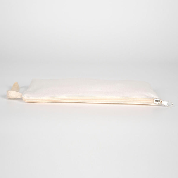 Custom Sublimation Printed Laminated Cotton Clutch Pouch – 8" × 6" (21 ×15 cm) - Pamusan.com