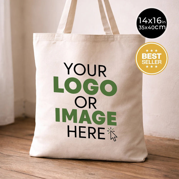 Custom Tote Bags With Logo – 6 oz Fabric Weight Cotton, Reusable & Printable - Pamusan.com