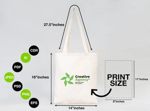 Custom Tote Bags With Logo – 8 oz Cotton Fabric, Reusable & Printable - Pamusan.com