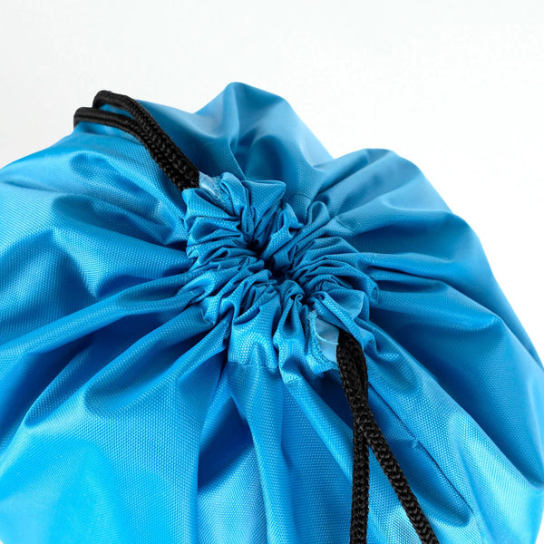 Custom Waterproof Drawstring Backpack – Turquoise, Large 13×18 in (32×45 cm) - Pamusan.com