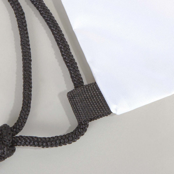 Custom Waterproof Drawstring Backpack – White, Large 13×18 in (32×45 cm) - Pamusan.com