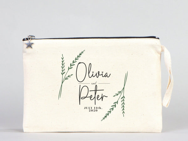 Custom Wedding Clutch Bag – Personalized Bridesmaid Gift Purse & Bridal Party Favor Tote - Pamusan.com