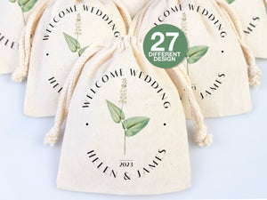 Custom Wedding Welcome Bags - Bachelorette Party Gift - Welcome Bags - Hangover Kit Bags - Wedding Personalized Wedding Favors - Pamusan.com