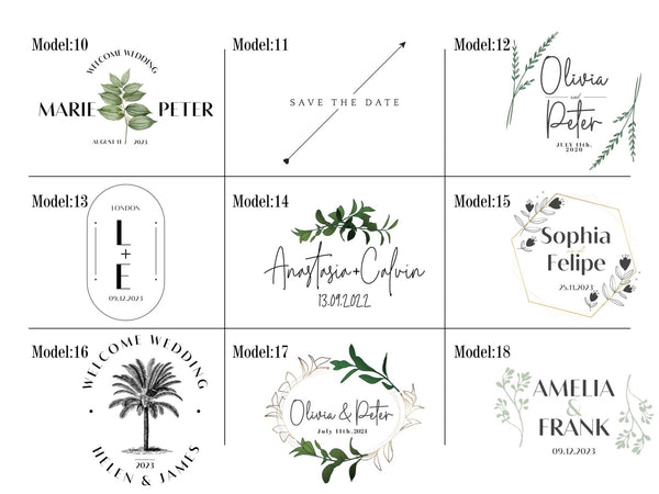 Custom Welcome Wedding Bags 18"W x 14"H x 3"L - Palm Tree Tote Bags - Bridal Tote - Custom Wedding Totes - Pamusan.com