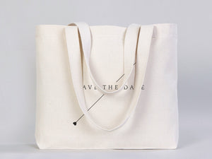 Custom Welcome Wedding Bags 18"W x 14"H x 3"L - Palm Tree Tote Bags - Bridal Tote - Custom Wedding Totes - Pamusan.com