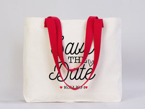 Custom Welcome Wedding Bags 18"W x 14"H x 3"L - Palm Tree Tote Bags - Bridal Tote - Custom Wedding Totes - Pamusan.com