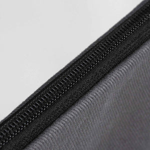 Custom Zippered Clutch Bag – Anthracite – 10" × 7" (25 × 18 cm) - 10 oz - Pamusan.com