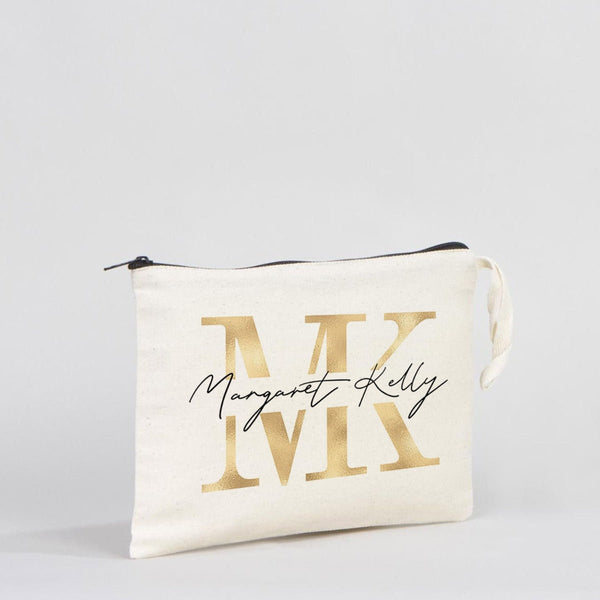 Customizable Clutch Bag – 10"x7" Unlined Cotton Pouch with Zipper - Pamusan.com