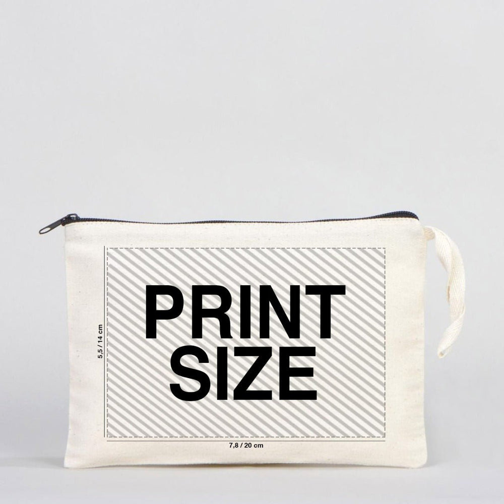 Customizable Clutch Bag – 10"x7" Unlined Cotton Pouch with Zipper - Pamusan.com
