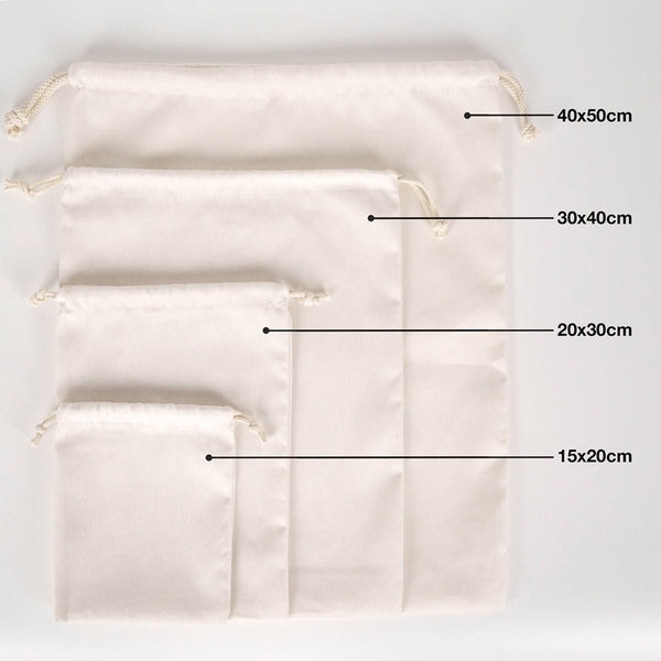 Customizable Laminated 16" x 20" (40 x 50 cm) Cotton Drawstring Pouch - Pamusan.com