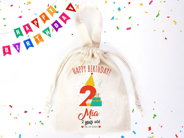 Customized Pouch Bags - Pouch Bags 6"W x 8 "H (15.5cm x 20cm) - Personalized Custom Name Birthday Favor Bags 27 Different Designs - Pamusan.com