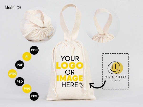 Customized Pouch Bags - Pouch Bags 6"W x 8 "H (15.5cm x 20cm) - Personalized Custom Name Birthday Favor Bags 27 Different Designs - Pamusan.com