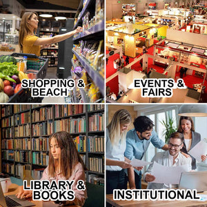 Use cases – shopping and beach, events and fairs, library and books, institutional - Pamusan.com