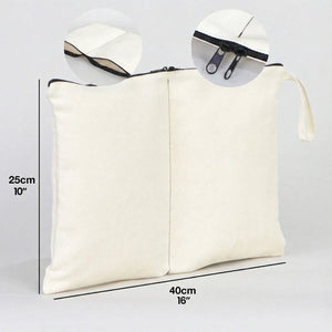 Double - Compartment Clean & Dirty Travel Organizer Bag 16" x 10" - Pamusan.com