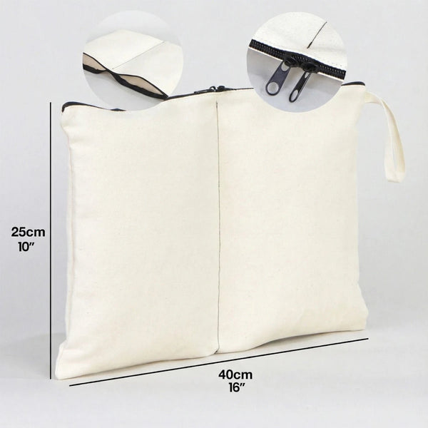 Double - Compartment Clean & Dirty Travel Organizer Bag 16" x 10" - Pamusan.com