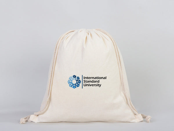 Drawstring Backpack- Material: 8oz Canvas - Personalized Cotton Drawstring Bags - Pamusan.com