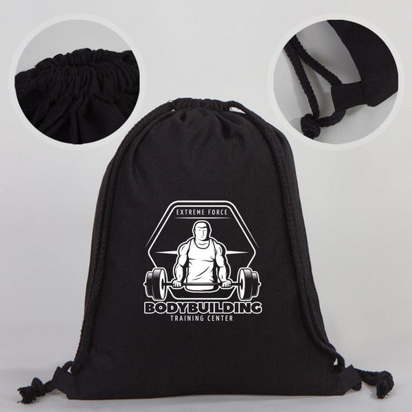 Drawstring Bags / Backpacks Black 14" W x 16" H (35x40 cm) - Customize - Pamusan.com