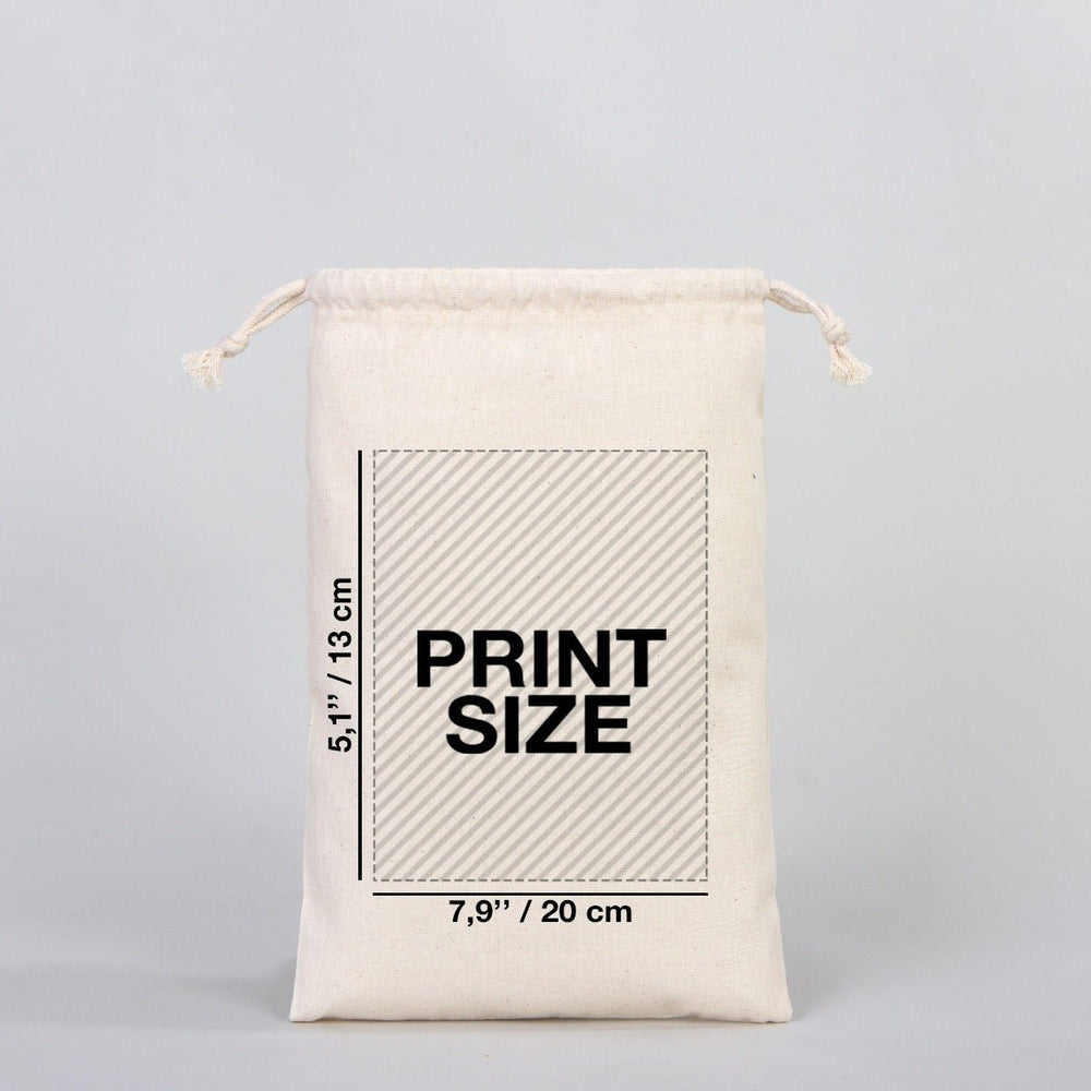 Fabric Pouch 8" W x 12" H (20 cm x 30 cm) - (Customize) - Pamusan.com