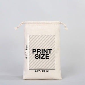 Fabric Pouch 8" W x 12" H (20 cm x 30 cm) - (Customize) - Pamusan.com