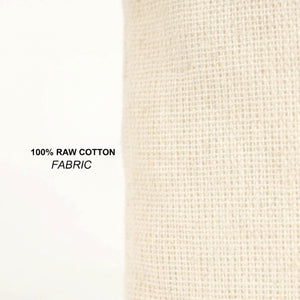 100% raw cotton muslin fabric closeup