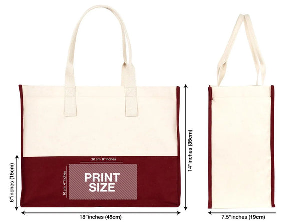Elite Canvas Tote Bag – Large Size for Beach & Grocery | Heavy - Duty 390gsm Cotton | Custom Logo - Pamusan.com