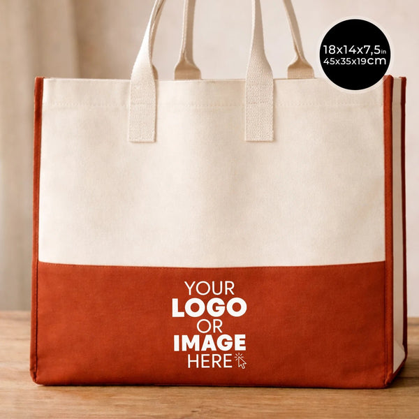 Elite Large Canvas Tote Bag – Customizable Cotton Tote for Shopping, Beach, Weddings & Everyday Use - Pamusan.com