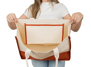 Elite Large Canvas Tote Bag – Customizable Cotton Tote for Shopping, Beach, Weddings & Everyday Use - Pamusan.com