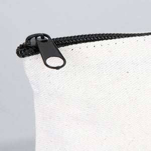 Fabric Pencil Case – 8"x4" Blank Natural Cotton Zippered Pouch - Pamusan.com