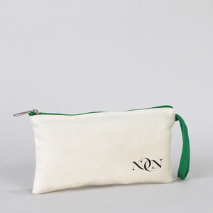 Fabric Pencil Case – 8"x4" Green Zippered (Customizable) - Pamusan.com