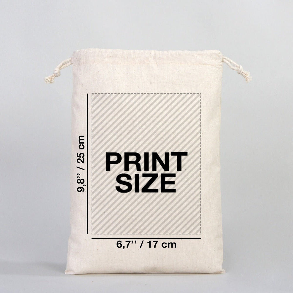 Fabric Pouch 10" W x 14" H (25 cm x 35 cm) - (Customize) - Pamusan.com