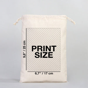 Fabric Pouch 10" W x 14" H (25 cm x 35 cm) - (Customize) - Pamusan.com