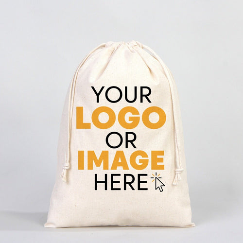 Fabric Pouch 10" W x 14" H (25 cm x 35 cm) - (Customize) - Pamusan.com