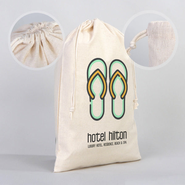 Fabric Pouch 12" W x 16" H (30 cm x 40 cm) - (Customize) - Pamusan.com