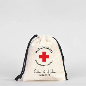 Fabric Pouch 4" W x 5" H (10 cm x 13 cm) - Black Handle (Customize) - Pamusan.com