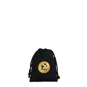 Fabric Pouch 4" W x 5" H – Black (customizable) - Pamusan.com