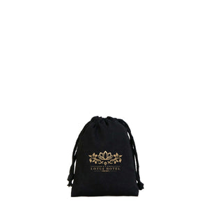 Fabric Pouch 4" W x 5" H – Black (customizable) - Pamusan.com